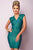 Tiffany Homecoming - Exceptional Geometric Bandage Sheath Cocktail Dress 27106 In Green
