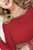 Tiffany Homecoming - Two Piece Sheer Long Sleeve Dress 27108 In Red