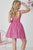 Tiffany Homecoming - Short Lace A-Line Beaded Dress 27120 In Pink