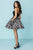 Tiffany Homecoming - 27160 Lace Sweetheart Satin Polka Dot A-line Dress In Black and Print