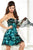 Tiffany Homecoming - 27886 Strapless Empire Cocktail Dress In Print