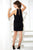 Tiffany Homecoming - 27894 Bedazzled Halter Jersey Sheath Dress In Black
