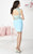 Tiffany Homecoming - Classy Jewel Two-Piece Cocktail Dress 27127 In Blue