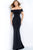 Jovani - 66661 Off-Shoulder Fitted Trumpet Dress In Black