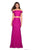 La Femme - 27443 Two-Piece Allover Lace Off Shoulder Mermaid Gown In Pink