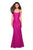 La Femme - 27565 Allover Lace Sleeveless Strappy Back Mermaid Gown In Pink