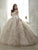 Quinceanera Collection - 26800 Crystal Beaded Rosette Ruffle Ballgown