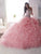 Quinceanera Collection - 26801 Crystal Embellished Sweetheart Ballgown in Pink