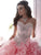 Quinceanera Collection - 26801 Crystal Embellished Sweetheart Ballgown in Pink