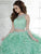 Quinceanera Collection - 26813 Crystal Ornate Two Piece Ballgown in Green