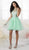 Damas - 52428 Metallic Lace Jewel Neck Tulle A-line Dress