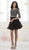 Damas - 52438 Beaded Quarter Length Sleeve Bateau A-line Dress