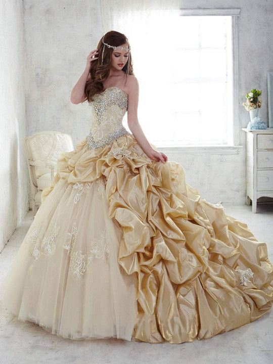 Quinceanera Collection - 26810 Applique Sweetheart Ballgown