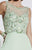 Studio 17 - 12571 Beaded Illusion Bateau Dress in Green