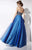 Studio 17 - 12573 Embellished Sweetheart A-line Dress in Green and Blue