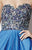 Studio 17 - 12573 Embellished Sweetheart A-line Dress in Green and Blue