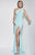 Studio 17 - 12574 Beaded One Shoulder Dress in Green