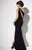 Studio 17 - 12574 Beaded One Shoulder Dress in Black