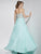 Studio 17 - 12578 Embellished Strapless Chiffon Gown in Green