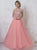 Studio 17 - 12578 Embellished Strapless Chiffon Gown in Pink