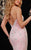 Panoply - 44273 Strapless Beaded Two Tiered Mermaid Gown in Pink