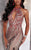 Panoply - 44279 Keyhole Halter Beaded Evening Gown in Black and Red