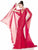 Panoply - 44306 V-Neck Lace Evening Gown with Chiffon Cape in Red