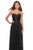 La Femme - 27879 Ruched Sweetheart A-Line Evening Gown In Black