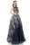 Jovani - 2399 Embroidered Scoop Neck Ballgown In Blue