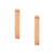 Tresor Collection - Plain Gold Huggies in 18K Rose Gold