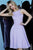 Jovani - 48996 Sleeveless Cut-in Shoulders A-Line Knee Length Dress In Purple