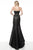 Jovani - 64140 Strapless Ruffled High low Dress In Black