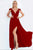 Ieena Duggal  - Cap Gown Style 55099I in Red