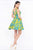 Ieena Duggal  - V Neck Dress Style 8875I in Green