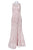 Ignite Evenings - 3530 Illusion Shoulders Embellished Trumpet Gown in Pink