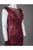 Ignite Evenings - 3399 Cap Sleeve Floral Sequined Mermaid Gown In Red