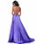 Sherri Hill - 51631 Sexy Lace-Up Back A-Line Long Evening Dress In Purple