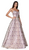 Cinderella Divine - KC19064 Strapless Brocade Sweetheart Ballgown In Purple