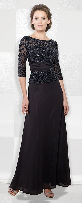 Mon Cheri - 114657SL Evening Dress - 1 Pc Black in Size 6 Available