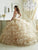 Quinceanera Collection - 26816 Beaded Strapless Tulle Ballgown