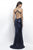 Spaghetti Strap with Side Cutouts Sequined  Gown 265