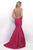 Intrigue - Crystal Ornate V-neckline Mikado Mermaid  Dress 285 in Pink
