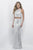 Jewel Neckline Two-Piece Sequined Evening Dress 314