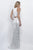 Intrigue - Jewel Neckline Two-Piece Sequined Evening Dress 314 In White and Silver