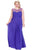 Interwoven Shirred Bateau Illusion Empire Gown SC7205