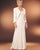 Daymor Couture - 707132 V Neck Long Sleeve Bolero Dress in Neutral