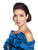 Ivonne D for Mon Cheri - 116D34 Embellished Pleated Trumpet Dress In Blue