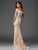Clarisse - Scalloped Lace Fitted Evening Gown M6417 in White and Neutral