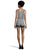 Ivy & Blu by Maggy Boutique - S3804M Mixed Print Scoop Neck Romper in Black and White