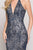 Colors Couture - J064 Choker Style Beaded Evening Gown